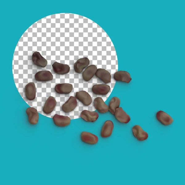 Salpicado Chips Chocolate Transparente —  Fotos de Stock