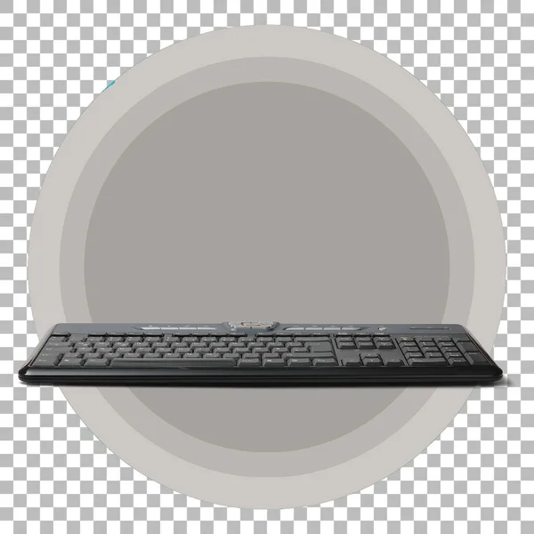 Teclado Computador Moderno Isolado Fundo Transparente — Fotografia de Stock