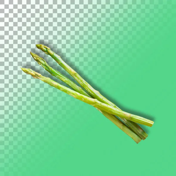 Fresh Asparagus Isolated Transparent Background — Stock Photo, Image