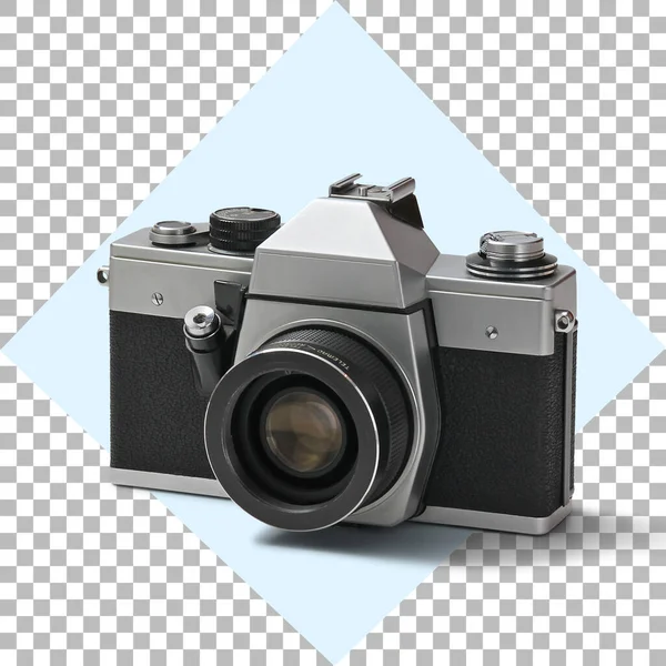 Retro Film Fotokamera Isoliert Auf Weißem Hintergrund — Stockfoto