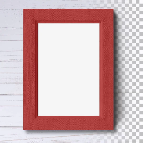 Isolated Blank Photo Frame Wall — Stock Photo, Image