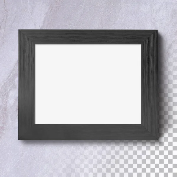 Isolated Horizon Blank Photo Frame Wall — Stock Photo, Image