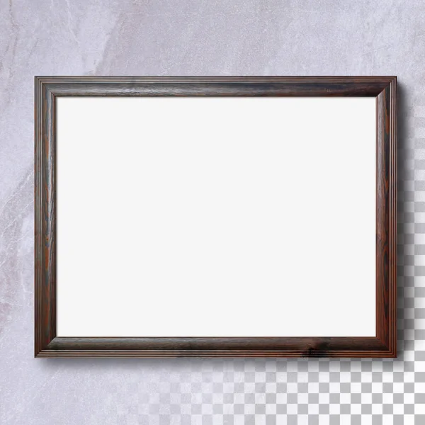Isolated Horizon Blank Photo Frame Wall — Stock Photo, Image