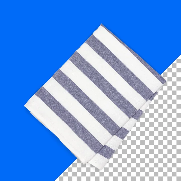 Towel Striped Cloth Set Isolated — Stock Photo, Image