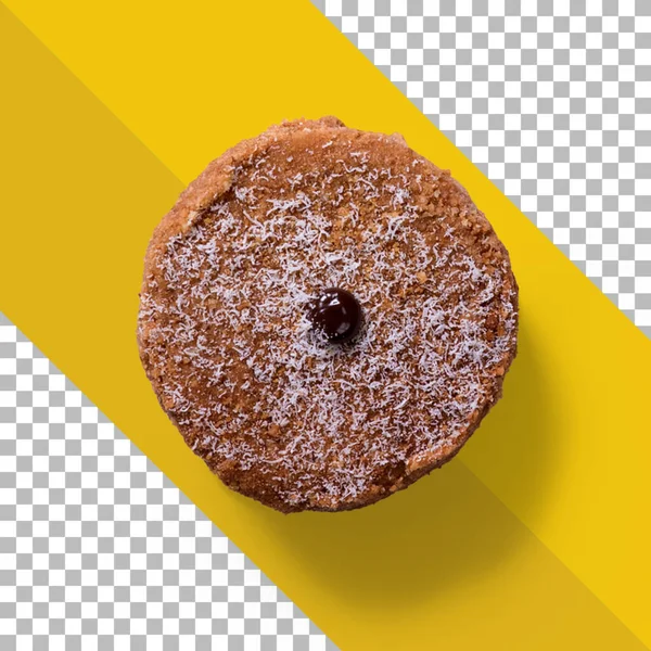 Top View Crunchy Cookie Isolated — Stock fotografie