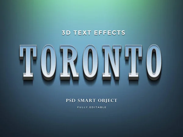 Ciudad Toronto Plantilla Diseño Efecto Texto — Foto de Stock
