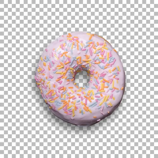 Heerlijke Smakelijke Gekleurde Donuts Van Bovenaf Bekeken Perspectief — Stockfoto