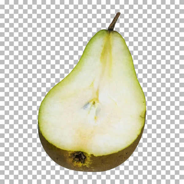 一种成熟的 适合水果项目的绿色梨子分离物 — 图库照片