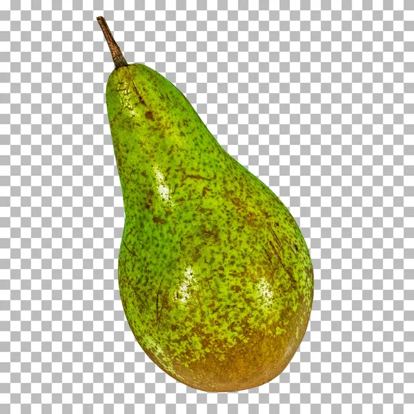 Απομονωμένο Ώριμο Πράσινο Αχλάδι Κατάλληλο Για Την Παραγωγή Φρούτων — Φωτογραφία Αρχείου