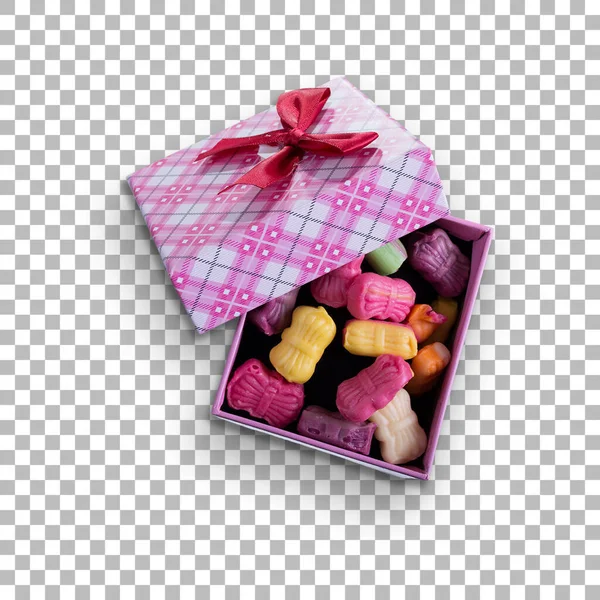 Caja Vista Recarga Con Caramelo Adecuado Para Activo Diseño —  Fotos de Stock