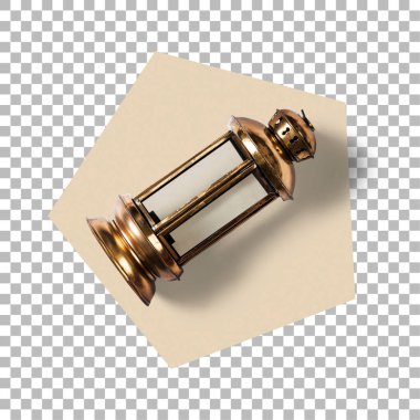 Görüntüyü kapat, eski fener izole edildi.