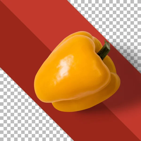 完全成熟的甜黄椒被分离出来 — 图库照片