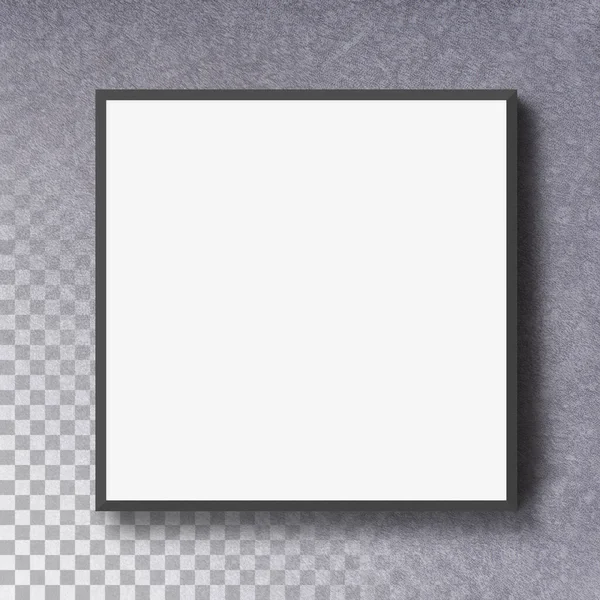 Isolated Horizon Blank Photo Frame Wall — Stock Photo, Image