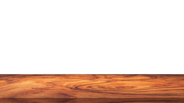 Деревянный Стол Отображения Монтажа Изделий Белом Фоне — стоковое фото