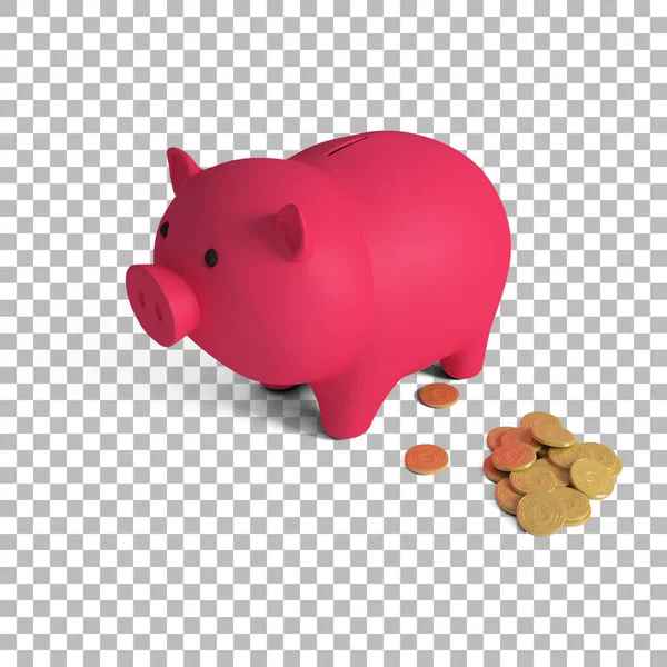 Niedliches Sparschwein Für Das Finanzkonzept — Stockfoto