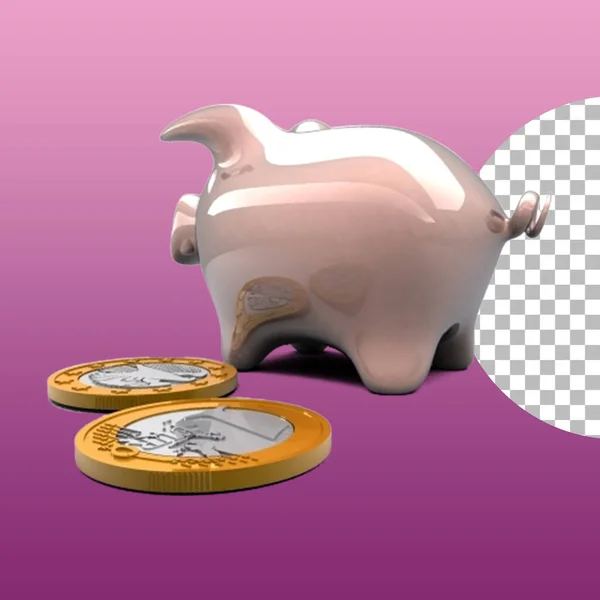 Niedliches Sparschwein Für Das Finanzkonzept — Stockfoto