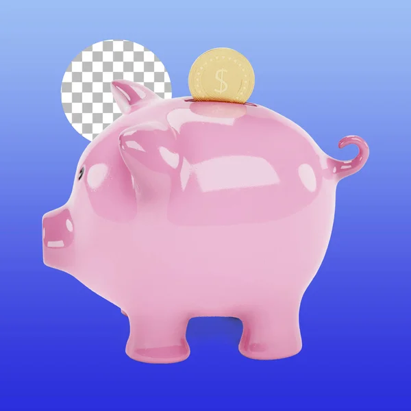 Niedliches Sparschwein Für Das Finanzkonzept — Stockfoto