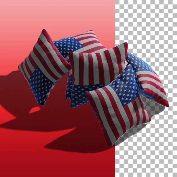 Független Nap Koncepció Egyesült Államok Zászlaját Eleme Július — Stock Fotó