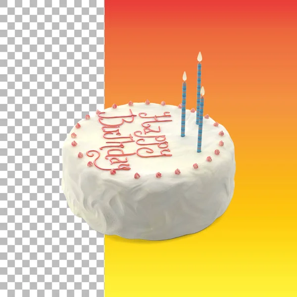 Torta Compleanno Decorato Colore Vostro Elemento Design — Foto Stock