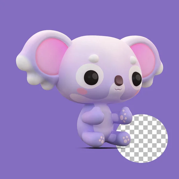 Cute koala toy character suitable for gift concept.