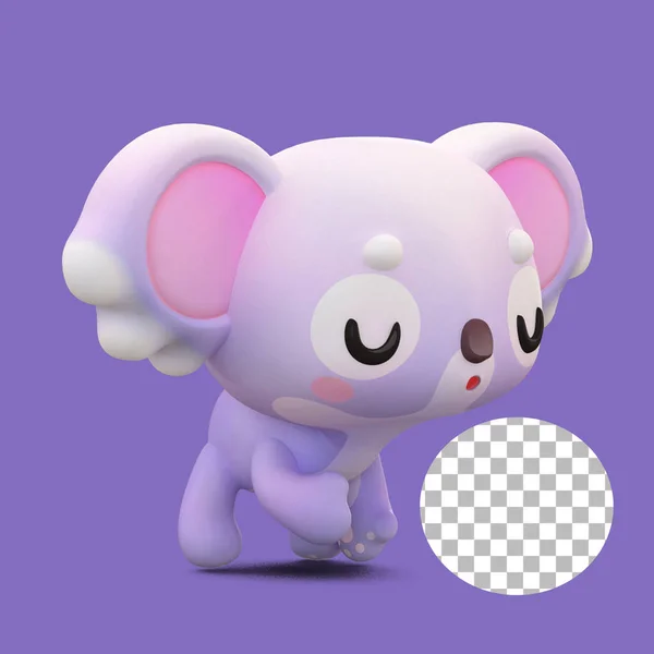 Cute koala toy character suitable for gift concept.