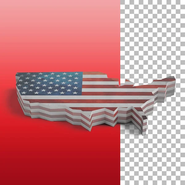 Concepto Día Independiente Con Bandera Los Estados Unidos Para Elemento —  Fotos de Stock