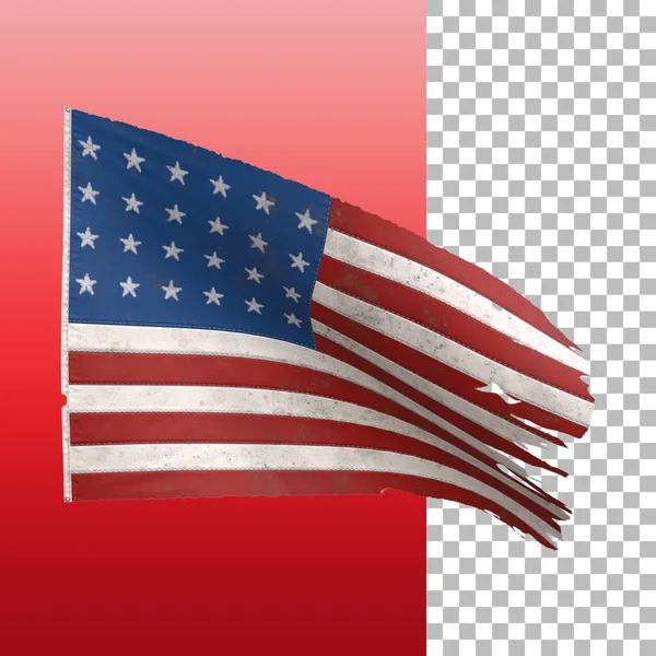 Concepto Día Independiente Con Bandera Los Estados Unidos Para Elemento — Foto de Stock