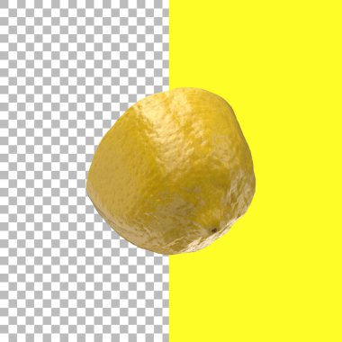 Meyve elementi tasarımı için limonlu kompozisyon.