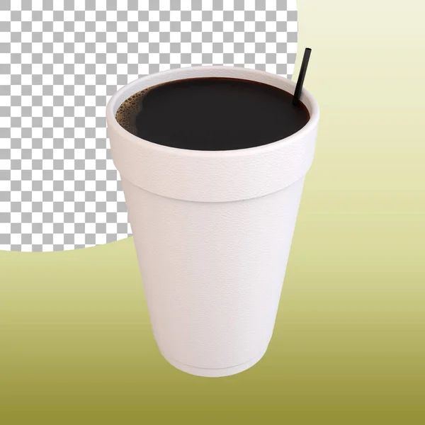 Koffiecup Materialen Voor Koffie Scènes Ontwerp — Stockfoto