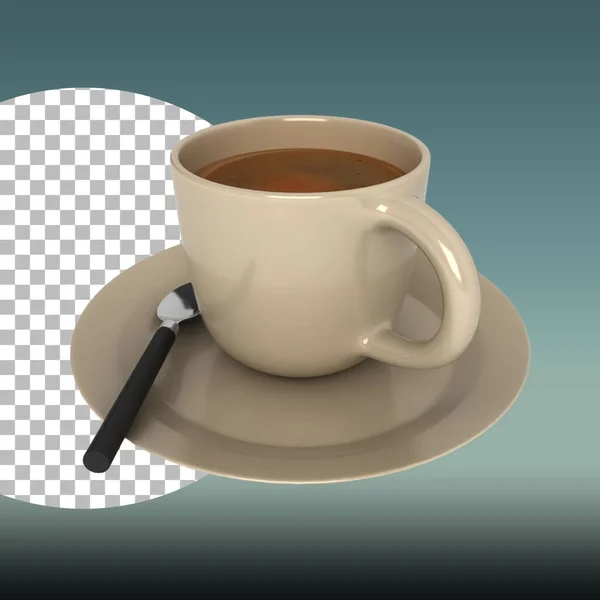 あなたのデザイン材料のためのグレーコーヒーカップ — ストック写真