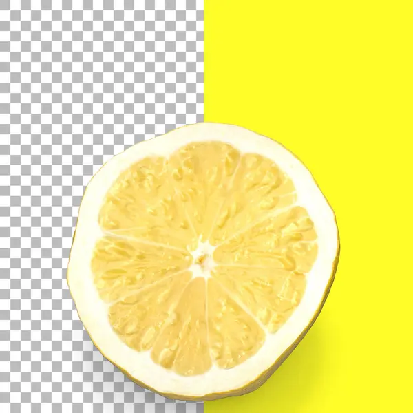 水果元素设计用柠檬分离组合物 — 图库照片