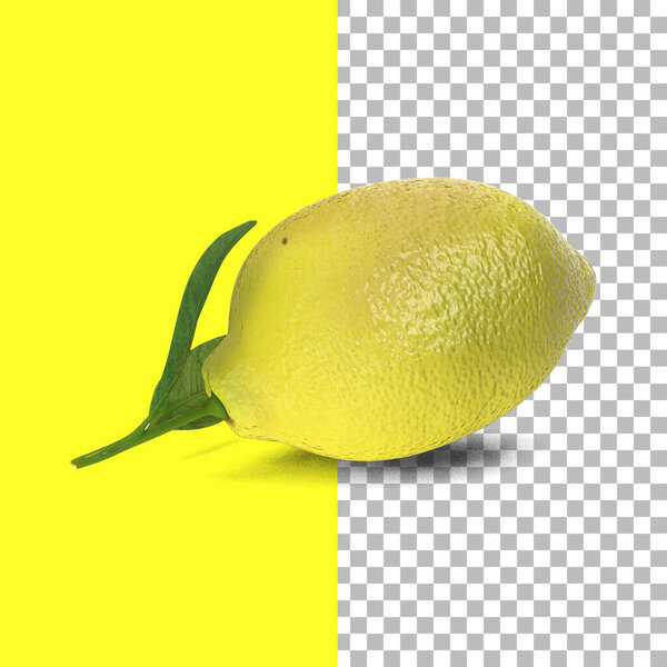 Composition with lemons isolated for fruits element design.