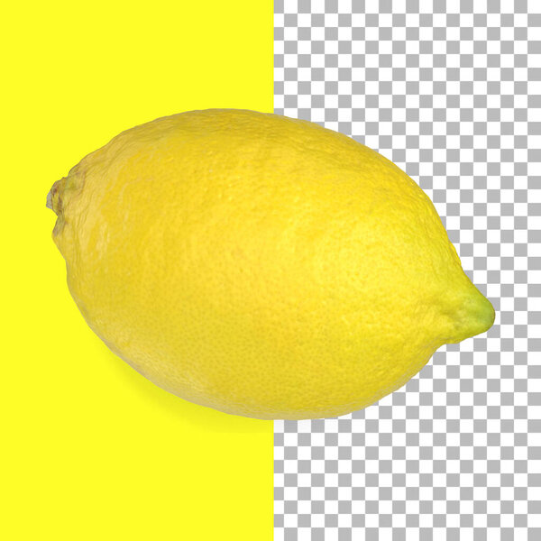 Composition with lemons isolated for fruits element design.