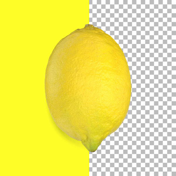 Composition with lemons isolated for fruits element design.