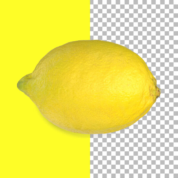 Composition with lemons isolated for fruits element design.
