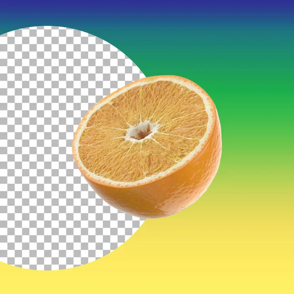 果物の設計要素のために分離組成オレンジ — ストック写真