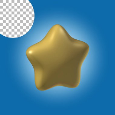 Parti elementi için altın yıldız.