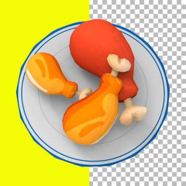 Tasarım için beyaz tabakta lezzetli kağıt işçiliği.