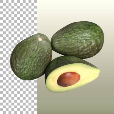 Element için yeşil avokado meyvesi tasarımınız.