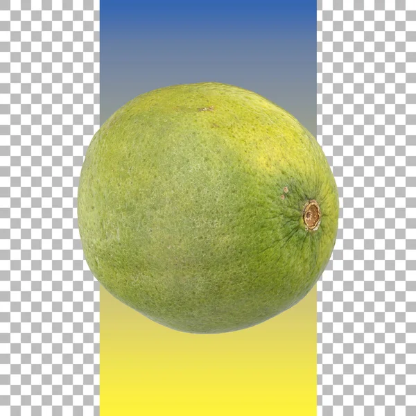 Свежий Зеленый Бергамот Лимонный Плод Кафира Зеленым Листом — стоковое фото