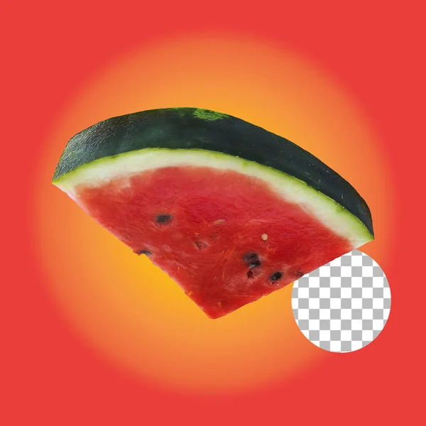 Fruits Frais Tropicaux Melon Eau Rouge Isolés — Photo