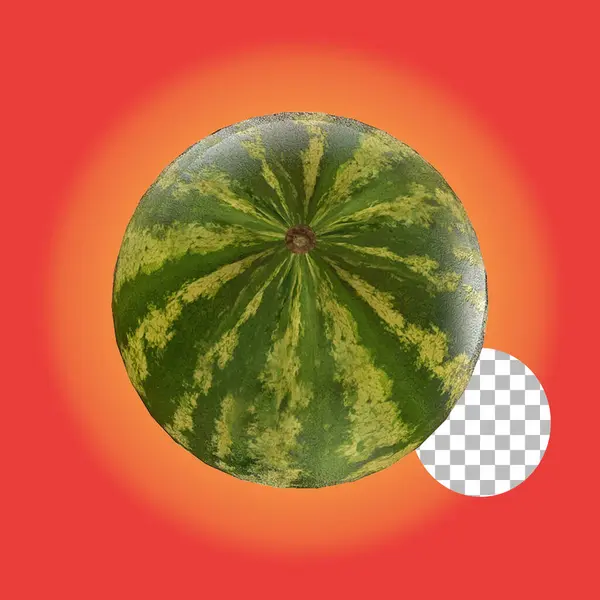 Čerstvé Tropické Červené Vody Meloun Ovoce Izolované — Stock fotografie