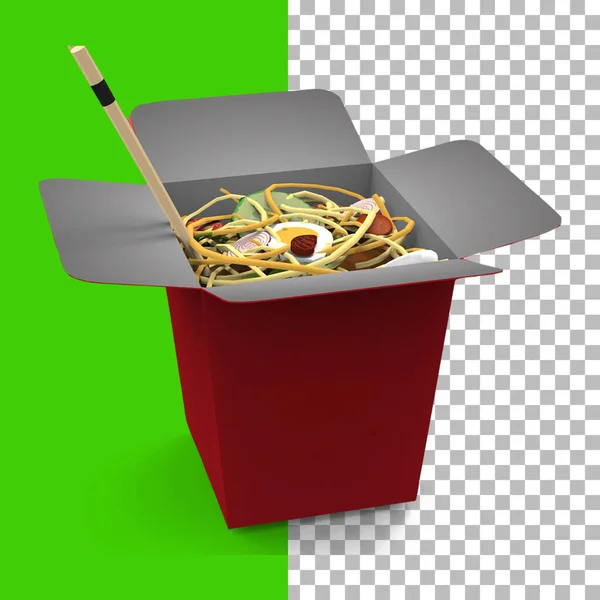 Unique Concept Instant Noodles Paper Craft Fit Your Element Design — Stock Photo, Image