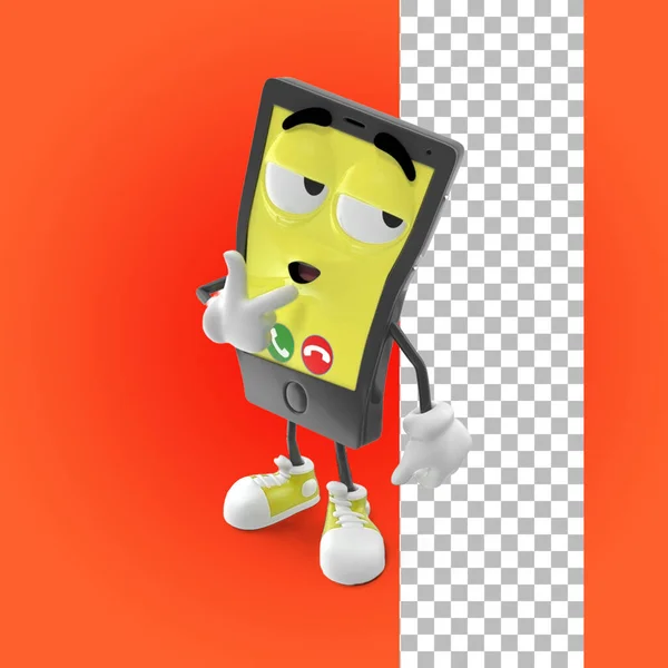 Smartphone Expression Character Concept Asset Design — Stock Photo, Image