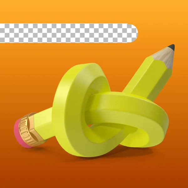 単に鉛筆とボールペンで学校の概念の終わり — ストック写真