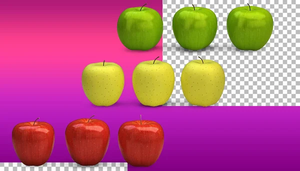 Leuchtender Apfel Für Ihr Design Von Nahrungsmitteln — Stockfoto