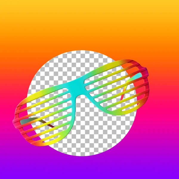 Gafas Sol Coloridas Para Concepto Del Día Del Orgullo Feliz —  Fotos de Stock