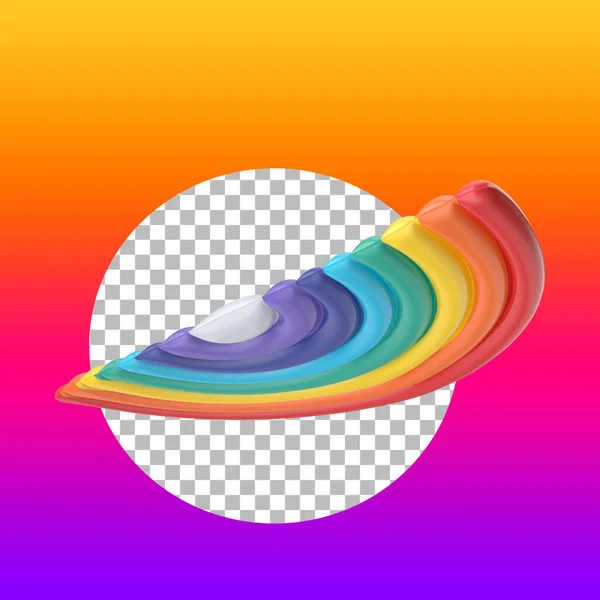 Air Colorful Rainbow Balloon Isolated Symbol Pride Day — Stock Photo, Image