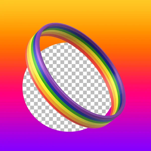 Rainbow Bracelet Happy Pride Day Concept — Stock Photo, Image