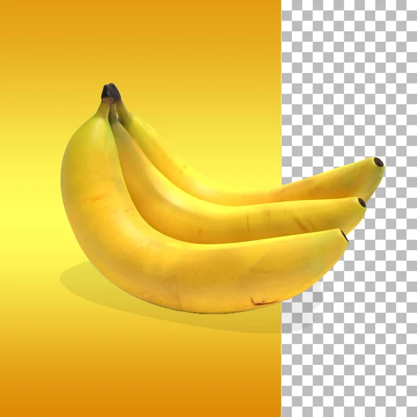 Żółte Banany Owoc Dla Elementu Projektu — Zdjęcie stockowe